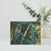 Motorfiets cadeau briefkaart (Staand voorkant)