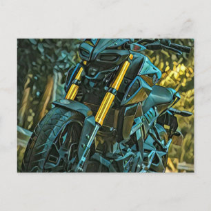 Motorfiets cadeau briefkaart