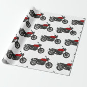 Motorfiets Cadeaupapier (Uitgerold)