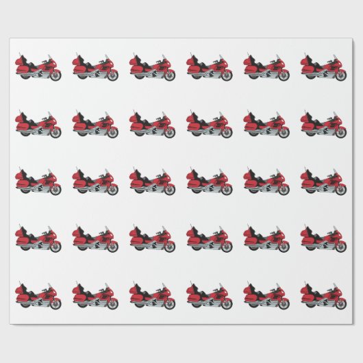 Motorfiets Cadeaupapier (Vlak)