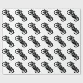 Motorfiets Cadeaupapier (Vlak)