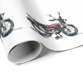 Motorfiets Cadeaupapier (Rol Hoek)