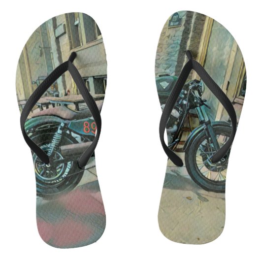 motorfiets cadeaus voor haar teenslippers (Voetbed)