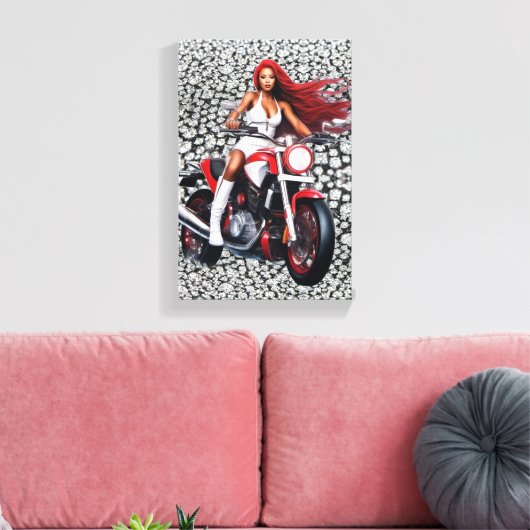 Motorfiets Canvasprint Canvas Afdruk (Insitu (Woonkamer))