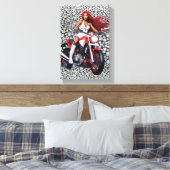 Motorfiets Canvasprint Canvas Afdruk (Insitu (Slaapkamer))