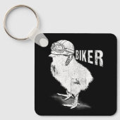 Motorfiets Chick biker De Chicks Lover Biking Bik Sleutelhanger (Voorkant)