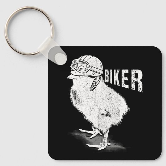 Motorfiets Chick biker De Chicks Lover Biking Bik Sleutelhanger (Voorkant)