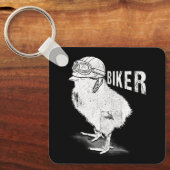 Motorfiets Chick biker De Chicks Lover Biking Bik Sleutelhanger (Voorkant)