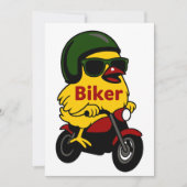 Motorfiets Chick Biker Kaart (Voorkant)
