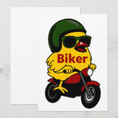 Motorfiets Chick Biker Kaart (Voorkant / Achterkant)