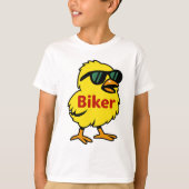 Motorfiets Chick Biker T-shirt (Voorkant)