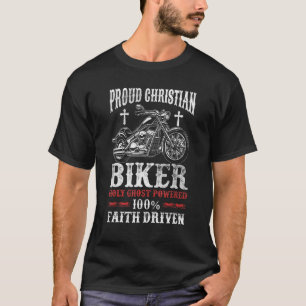 Motorfiets Christelijke motorrijder met drijfveren T-shirt