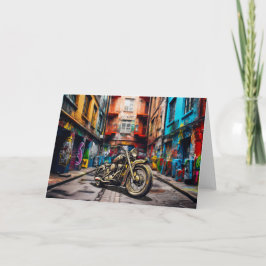  Motorfiets Cinematic Auto's Blank Note Kaart