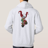 Motorfiets Clown Basic Hoodie Sweatshirt (Achterkant)