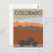 Motorfiets Colorado- stijl Briefkaart (Voorkant / Achterkant)