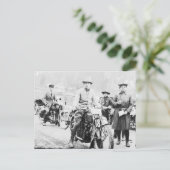 Motorfiets Concurrentie  B&W foto Briefkaart (Staand voorkant)