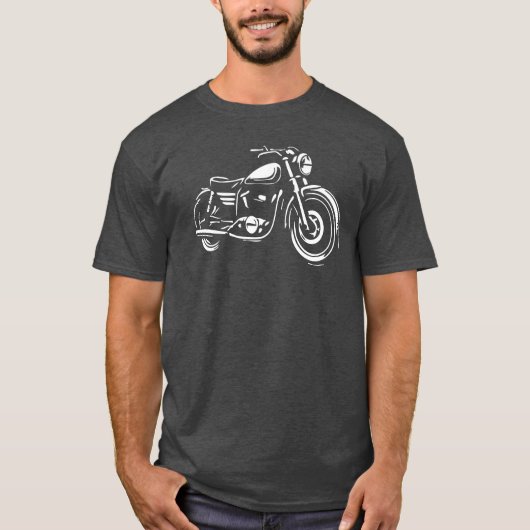Motorfiets Cruiser T-shirt (Voorkant)