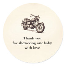Motorfiets Dank u Stickers