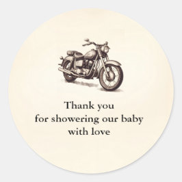 Motorfiets Dank u Stickers