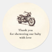 Motorfiets Dank u Stickers (Voorkant)