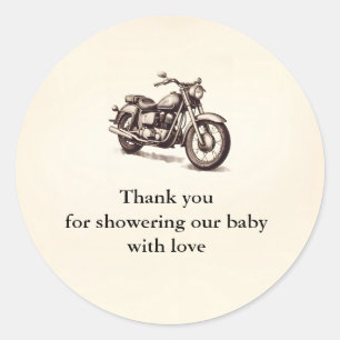 Motorfiets Dank u Stickers