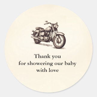 Motorfiets Dank u Stickers