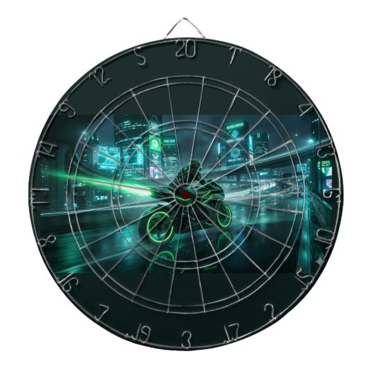 Motorfiets  dartbord (Voorkant)