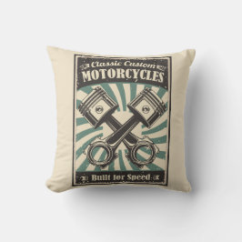 Motorfiets decoratieve gooi kussens