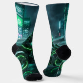 Motorfiets Design Soks Sokken (Gebogen)
