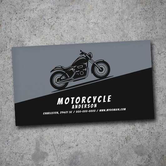 Motorfiets Diagonaal Visitekaartje