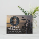 Motorfiets Dichtbij Water Foto Viering van het Lev Kaart (Staand voorkant)