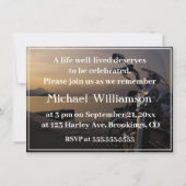 Motorfiets Dichtbij Water Foto Viering van het Lev Kaart (Achterkant)