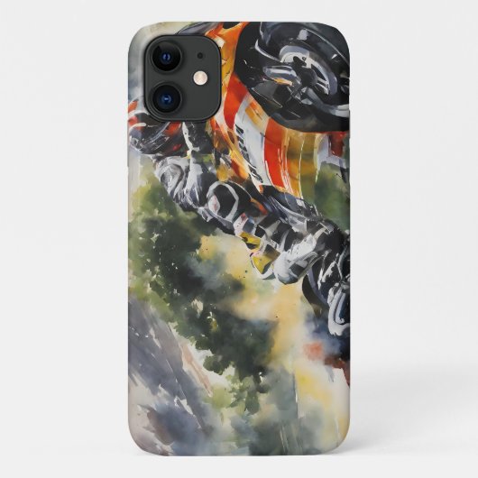 Motorfiets die een berghelling oprijdt Case-Mate iPhone case (Achterkant)