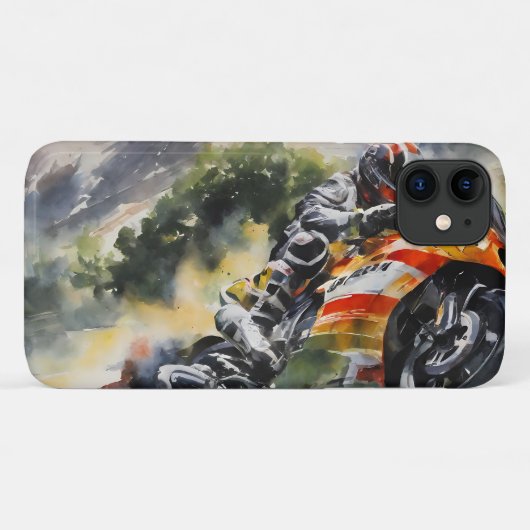 Motorfiets die een berghelling oprijdt Case-Mate iPhone case (Achterkant (horizontaal))