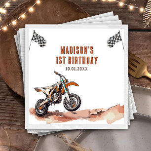 Motorfiets Dirt Bike Verjaardag Party Servetten