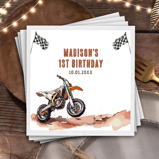 Motorfiets Dirt Bike Verjaardag Party Servetten
