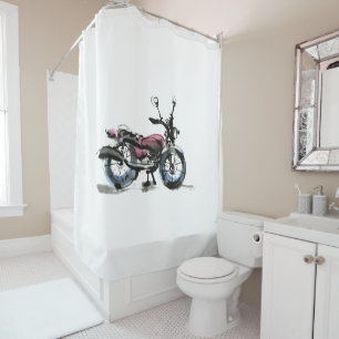 Motorfiets Douchegordijn