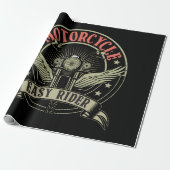 Motorfiets Easy Rider motorfiets ontwerp Cadeaupapier (Uitgerold)