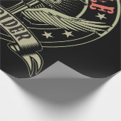 Motorfiets Easy Rider motorfiets ontwerp Cadeaupapier (Hoek)