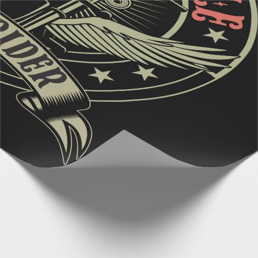 Motorfiets Easy Rider motorfiets ontwerp Cadeaupapier (Hoek)