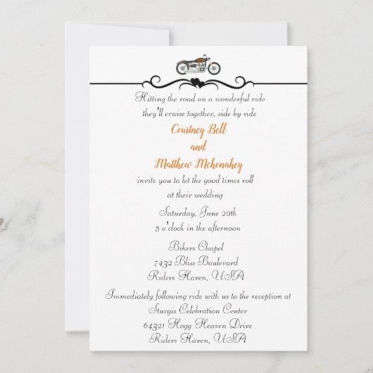 Motorfiets- en hartenweddenschappen kaart (Voorkant)