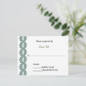 Motorfiets en kant Elegant Wedding RSVP (Staand voorkant)