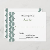 Motorfiets en kant Elegant Wedding RSVP (Voorkant / Achterkant)