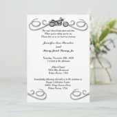 Motorfiets en oproeping voor het trekken van rolgo kaart (Staand voorkant)