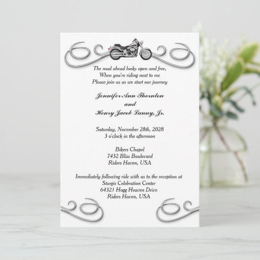 Motorfiets en oproeping voor het trekken van rolgo kaart (Staand voorkant)