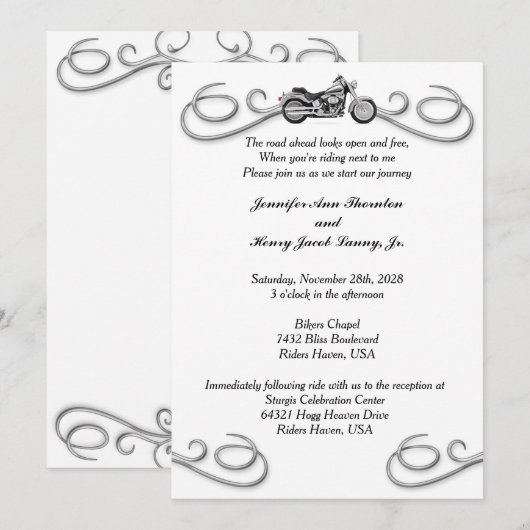 Motorfiets en oproeping voor het trekken van rolgo kaart (Voorkant / Achterkant)