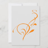 Motorfiets en wervelingen bruiloft uitnodiging (Achterkant)