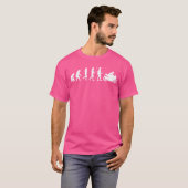 Motorfiets Evolution Biker Motorfiets Rider Motors T-shirt (Voorkant volledig)