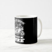 Motorfiets Fietsvrouwen cadeau idee Koffiemok (Voorkant rechts)