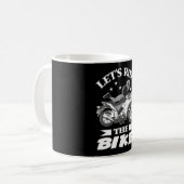 Motorfiets Fietsvrouwen cadeau idee Koffiemok (Voorkant links)